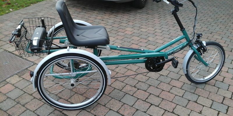 Driewielfiets met middenmotor